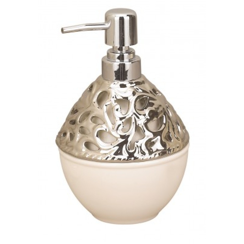 Дозатор жидкого мыла Fixsen Toly FX-A237-S-1 Белый Золото Хром