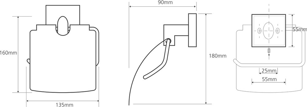 Держатель для туалетной бумаги Bemeta Beta 132112012 Хром