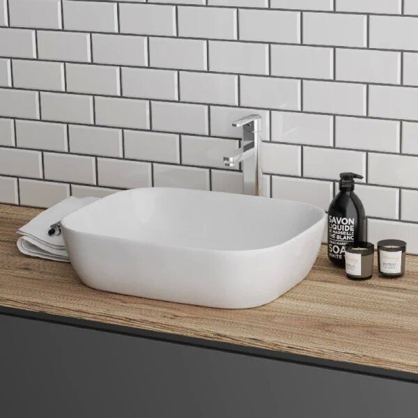 Раковина накладная 40.5см Grossman  GR-3020 белый