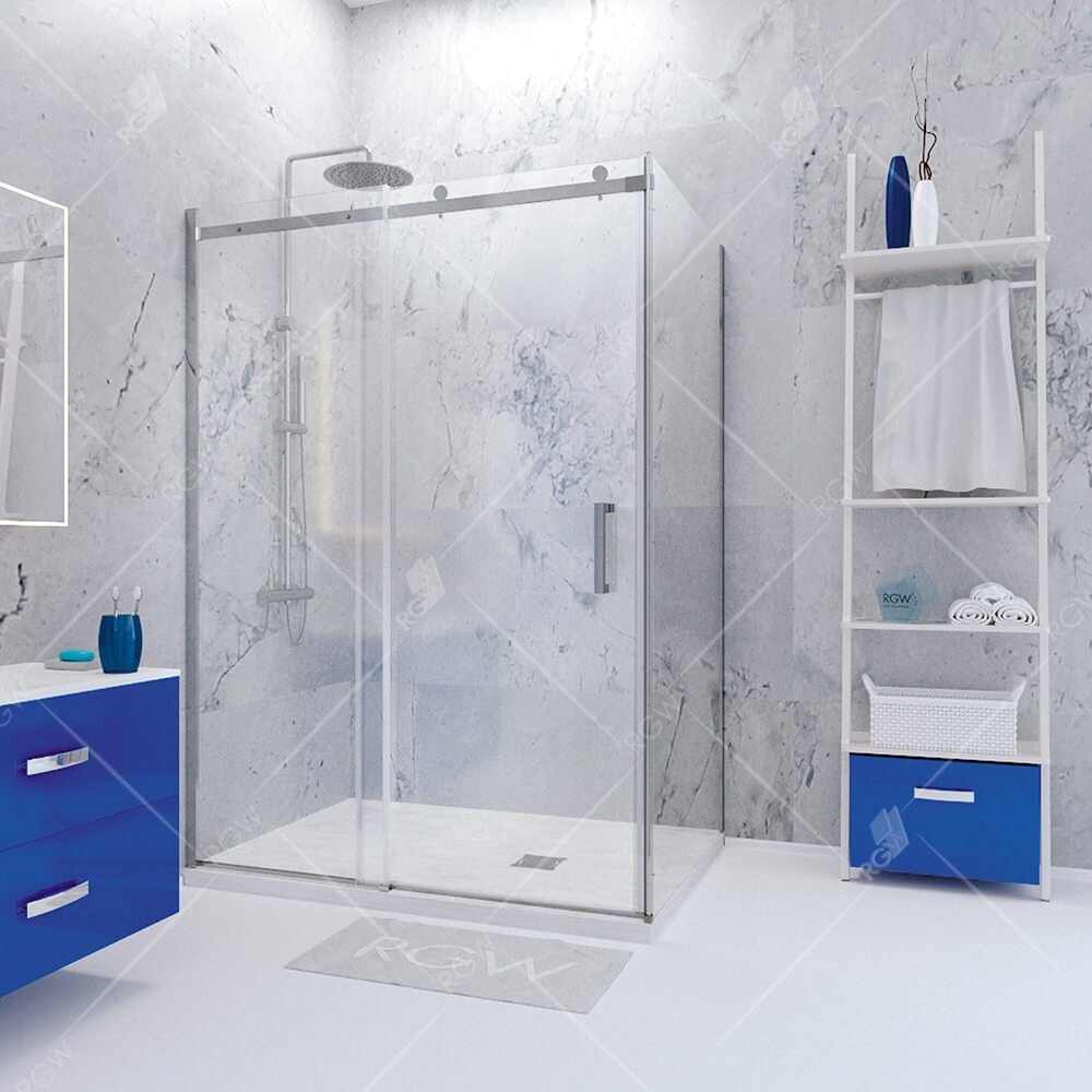 Душевой угол RGW Tornado 130x100x195 профиль хром, стекло прозрачное