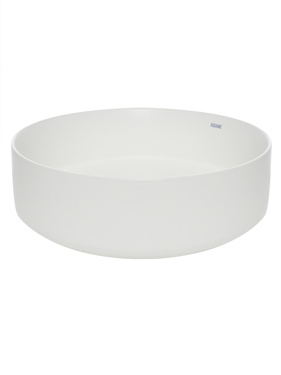 Раковина накладная 35.5см AQUAme AQM5012MW белый матовый