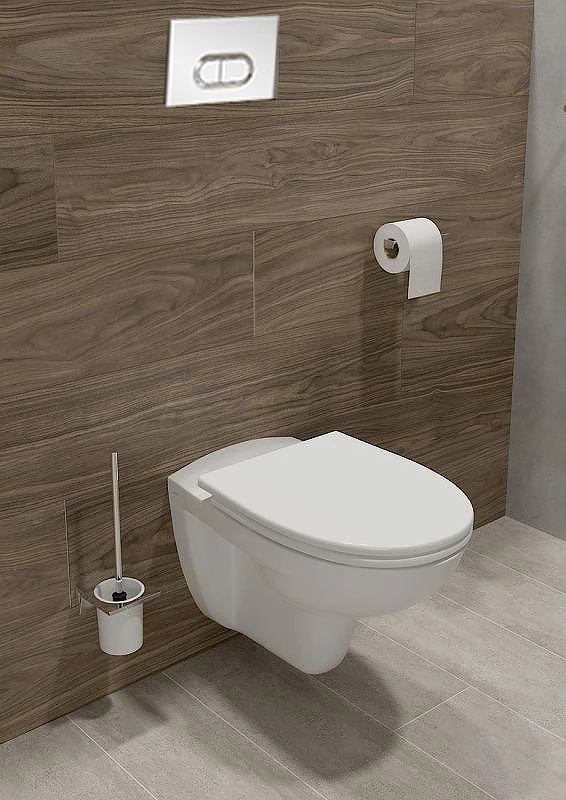 Комплект унитаза с инсталляцией Vitra Normus 9773B003-7202 с сиденьем микролифт и кнопкой смыва хром