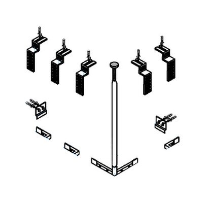 Универсальный установочный комплект для 3-й панели прямоугольной акриловой ванны CZR-SCR-FIX-3-KIT