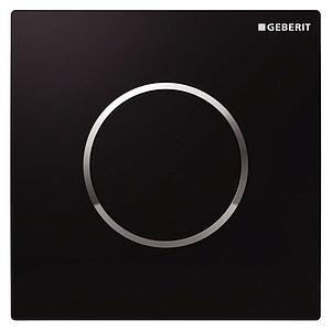 Кнопка смыва Geberit Sigma 10 116.015.KM.1 хром глянцевый/черный