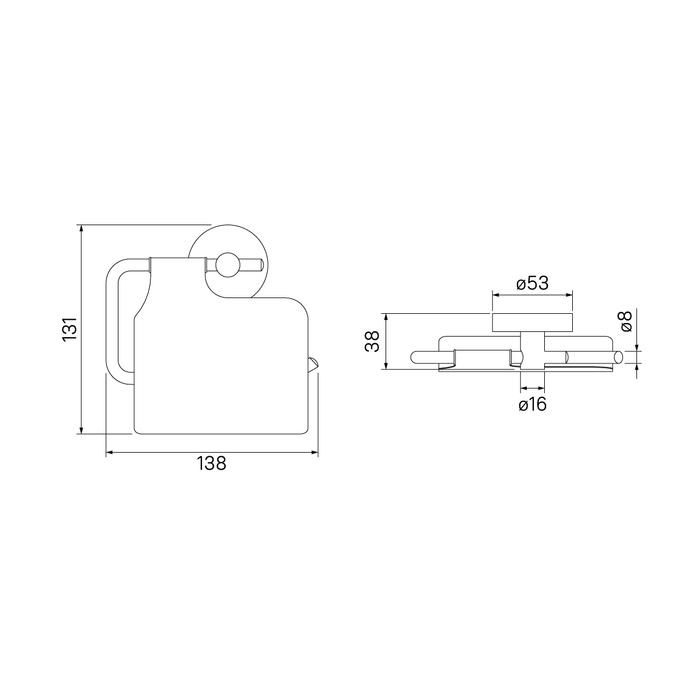 Держатель туалетной бумаги IDDIS Sena SENSSC0i43 хром