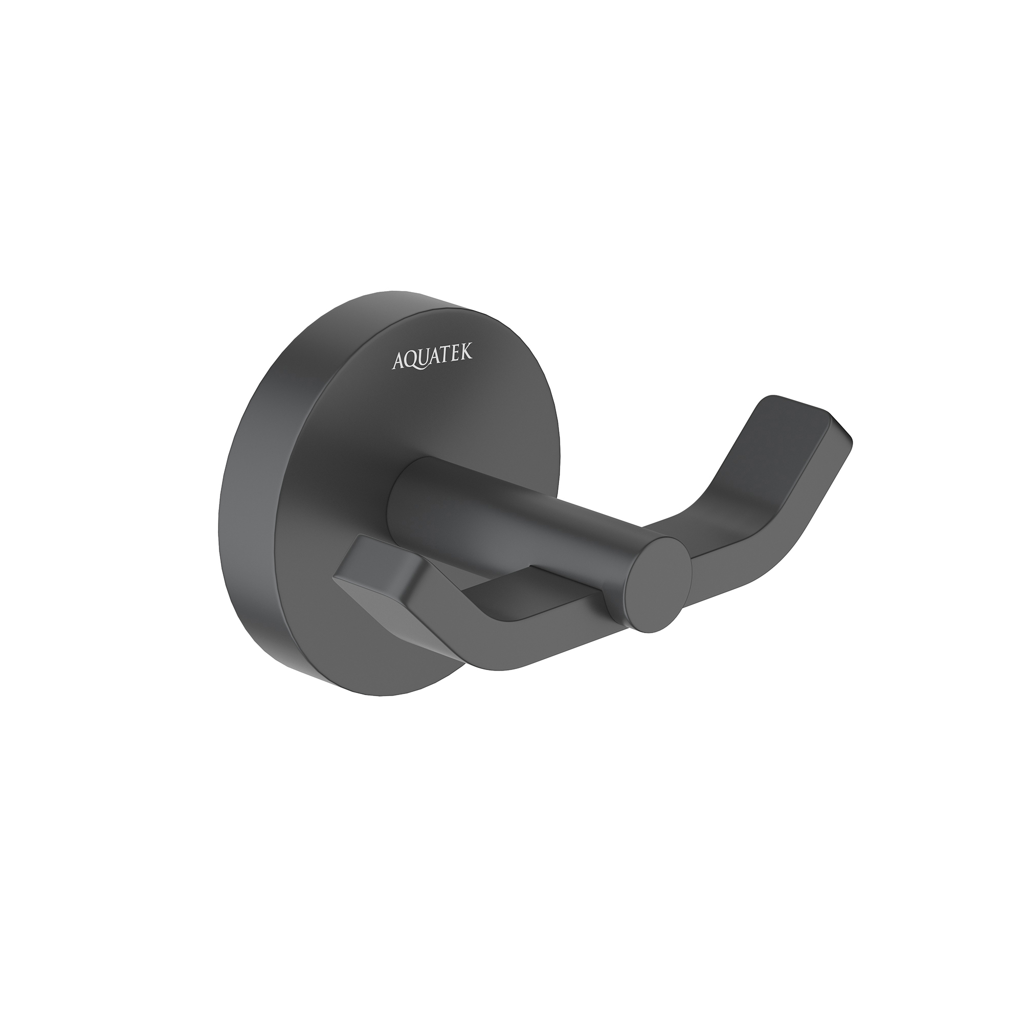 Крючок двойной Aquatek Бетта AQ4602MB черный матовый