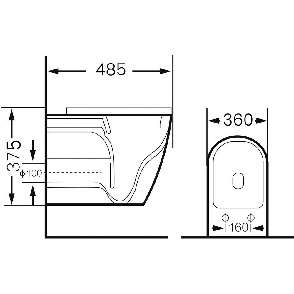 Унитаз подвесной Grossman GR-4455OLMS зеленый матовый, с сиденьем микролифт