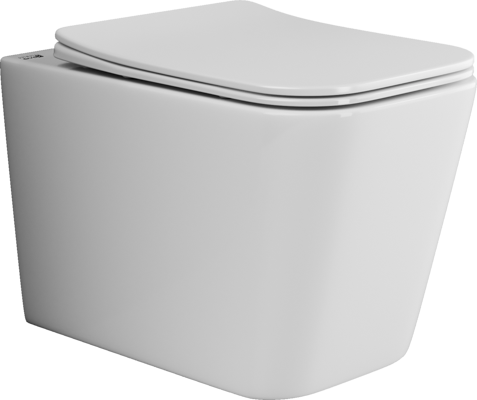 Унитаз подвесной Ceramica Nova Cubic CN1806 белый