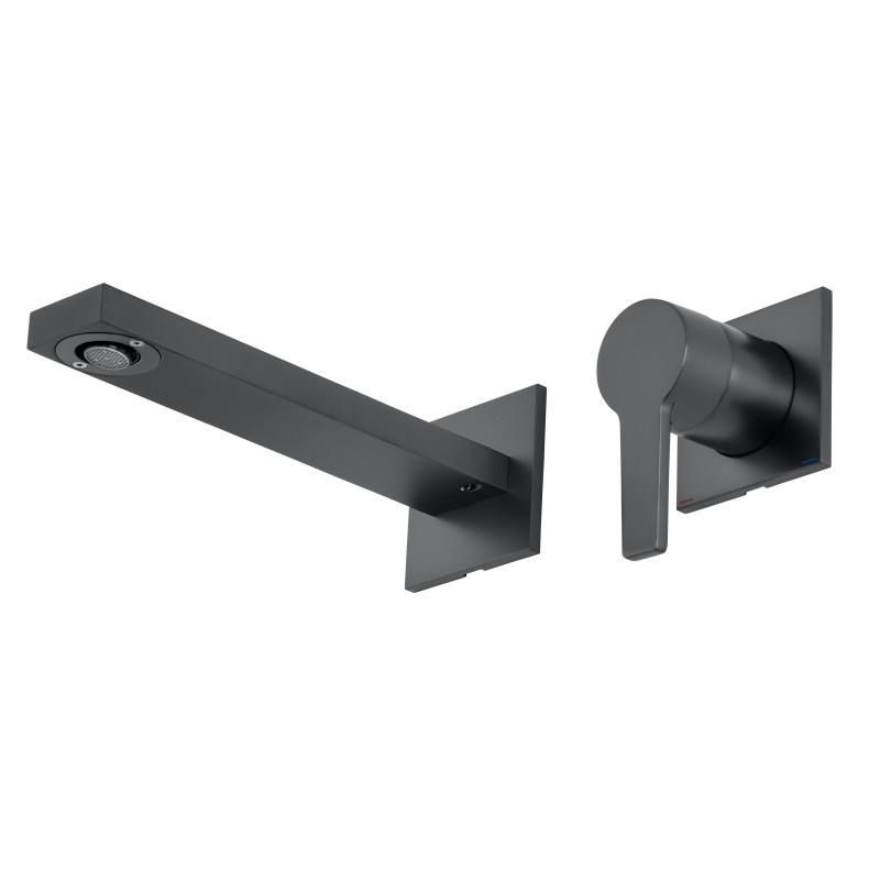 Смеситель для раковины (излив 265мм) Keuco Edition 11 51116130202 хром черный шлифованный