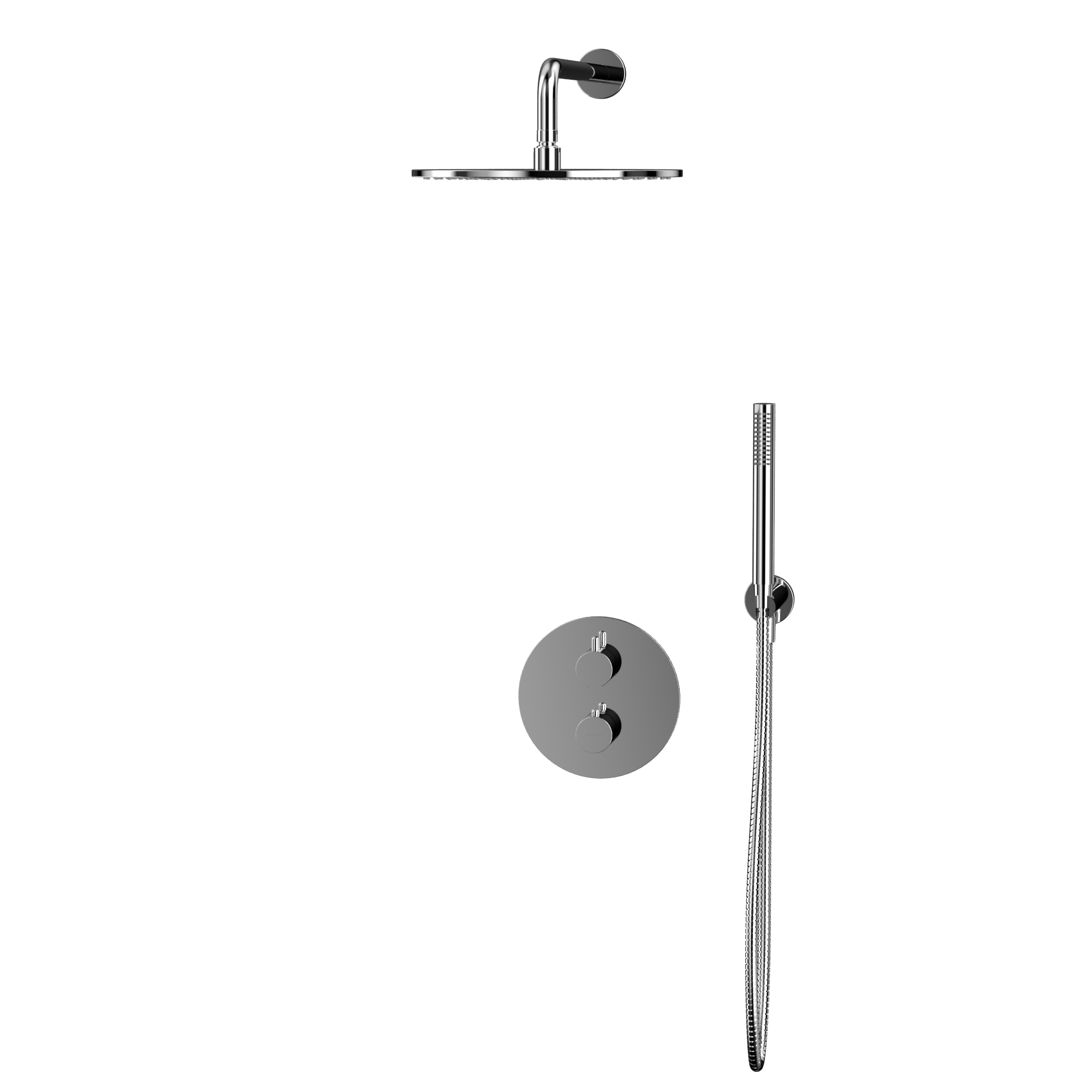 Термостатическая душевая система скрытого монтажа WHITECROSS Y YSET08CR (хром)