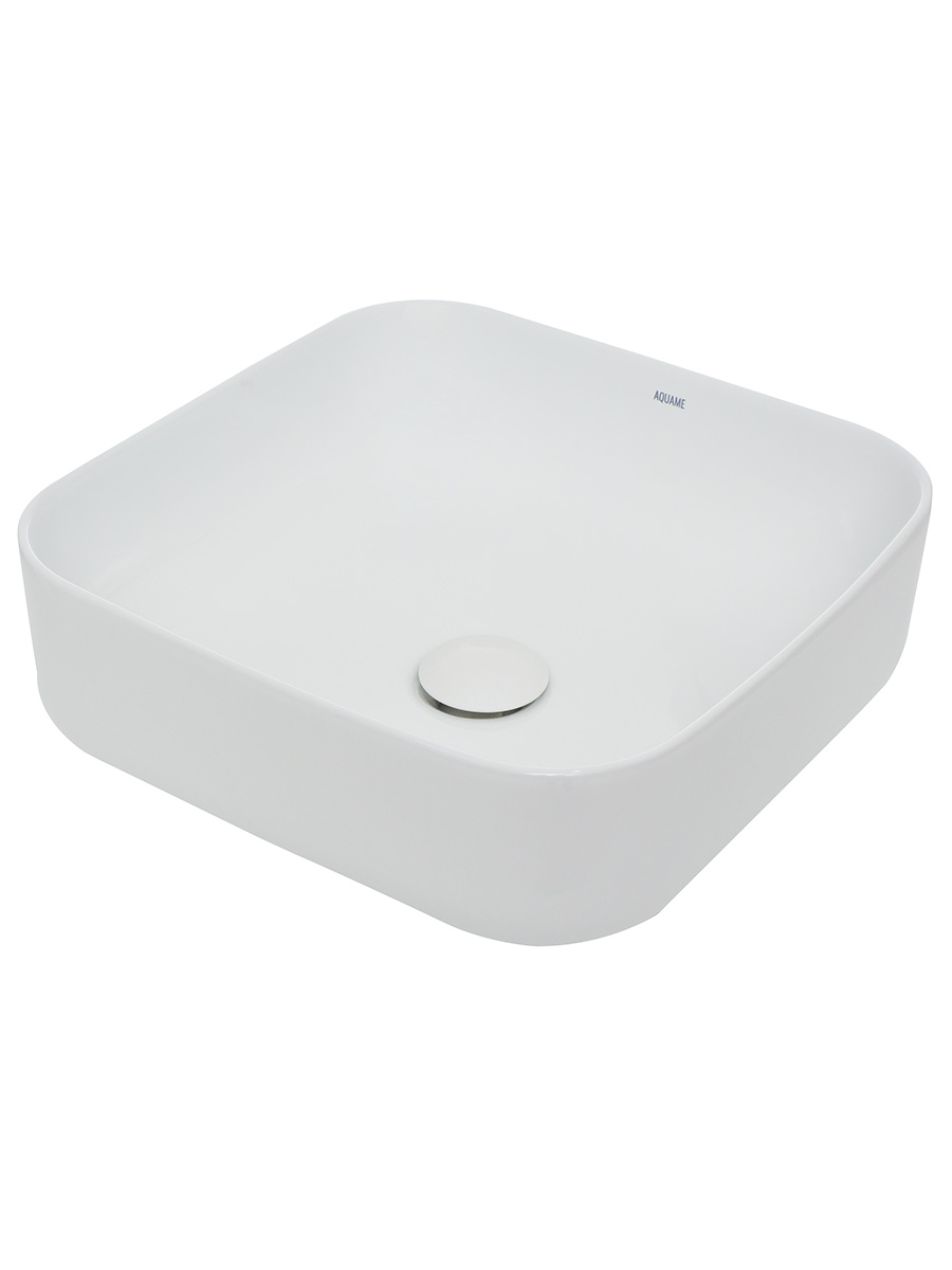 Раковина накладная 39см AQUAme AQM5011 белый