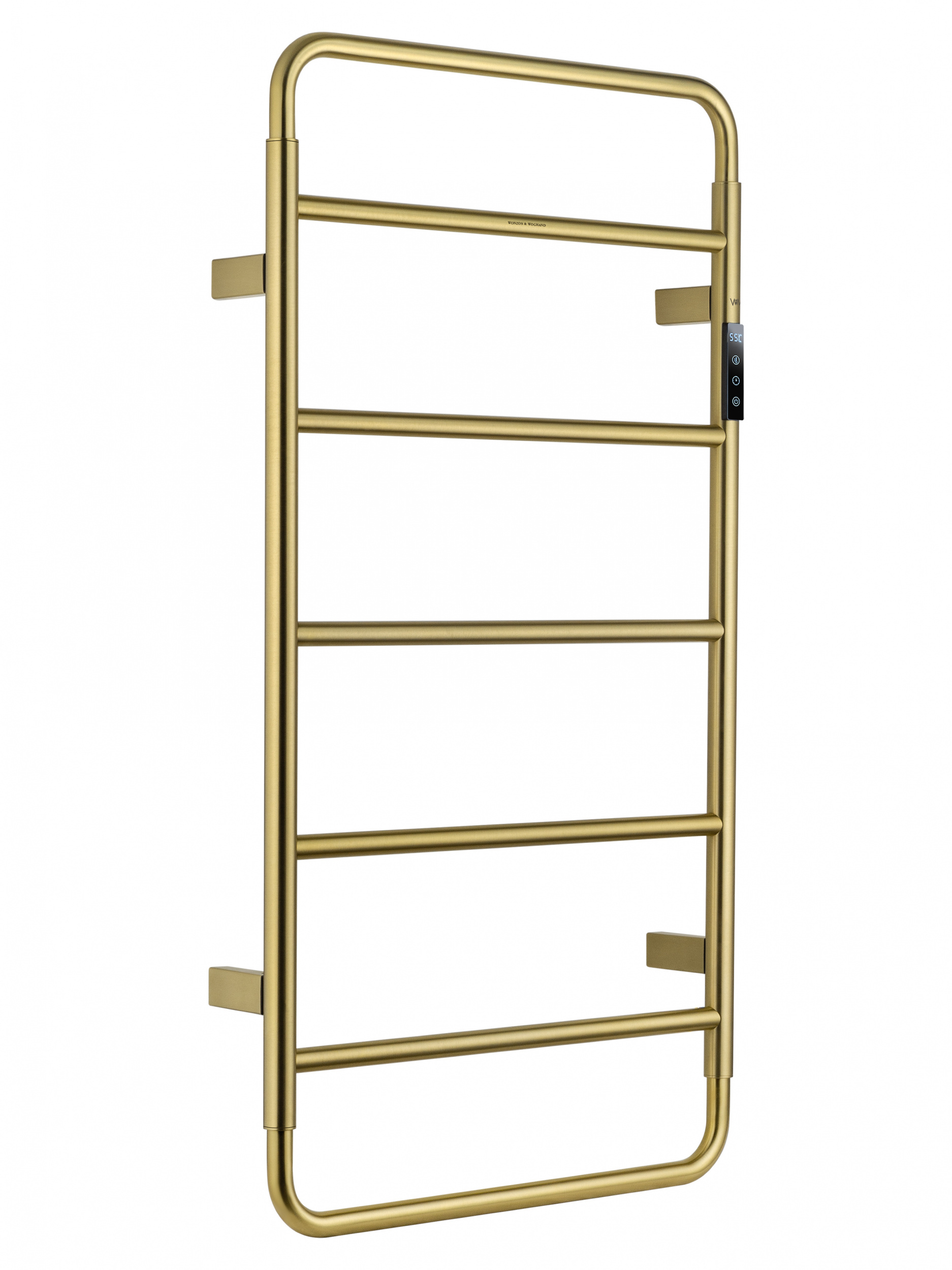 Полотенцесушитель электрический WONZON & WOGHAND WISMAR, Брашированное золото (WW-AL202-BG)
