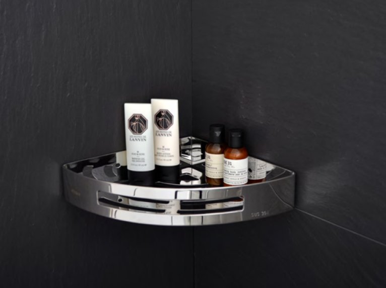 Угловая полка Fixsen Hotel FX-31003A Хром