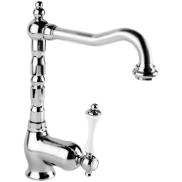 Смеситель для раковины Cezares Margot MARGOT-LSM2-01-Bi Хром/белый