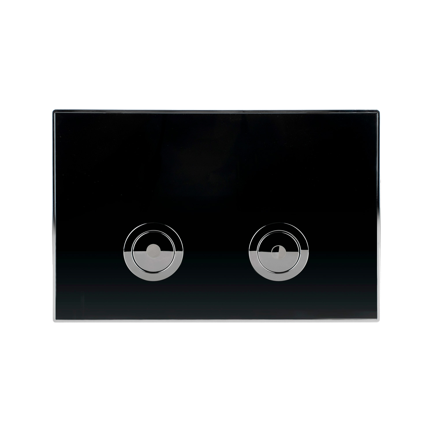 Клавиша смыва для инсталляции Point Венера, черный/хром, PN44071BC