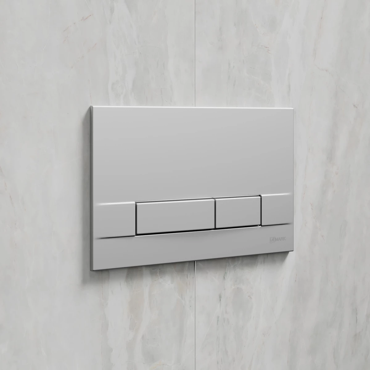 Кнопка смыва для унитазов Lemark BIT 9803007 хром матовый