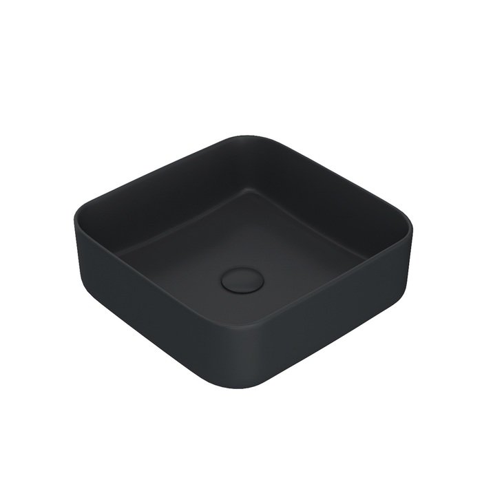 Раковина накладная 39см IDDIS Bridge BRIBM04i27 черный матовый