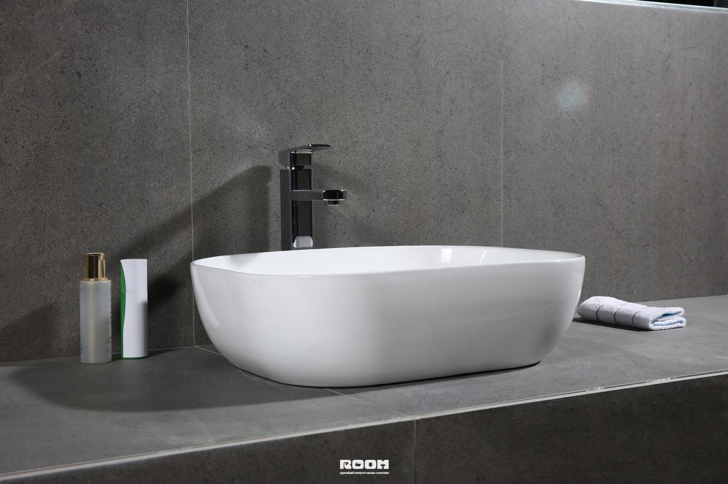 Раковина накладная 40.5см Grossman  GR-3020 белый