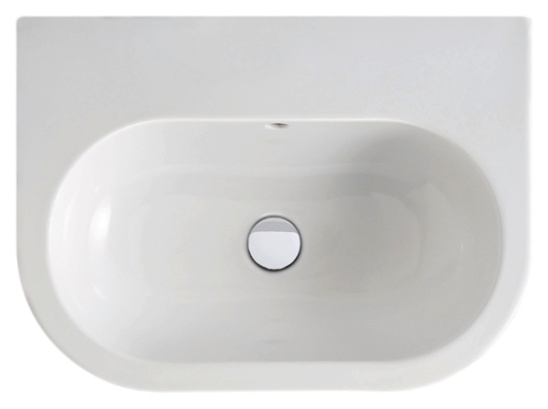 Раковина подвесная 75см Azzurra Nuvola NUV200/75bi*1 белый