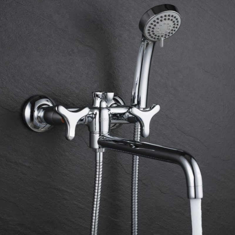 Смеситель для ванны D&K Hessen DA1383341, хром