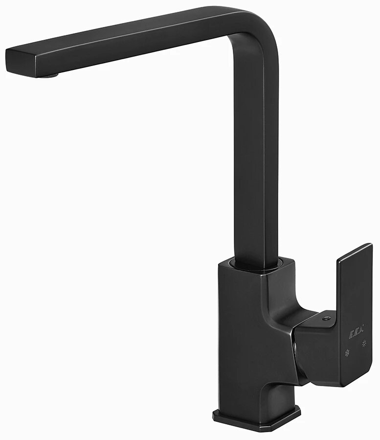 Смеситель для кухни E.C.A Tiera 102118123C1EX черный матовый