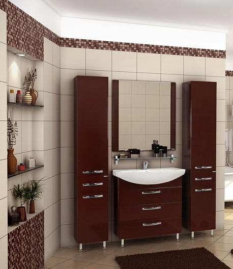 Тумба для комплекта Акватон Ария Н 80 белая