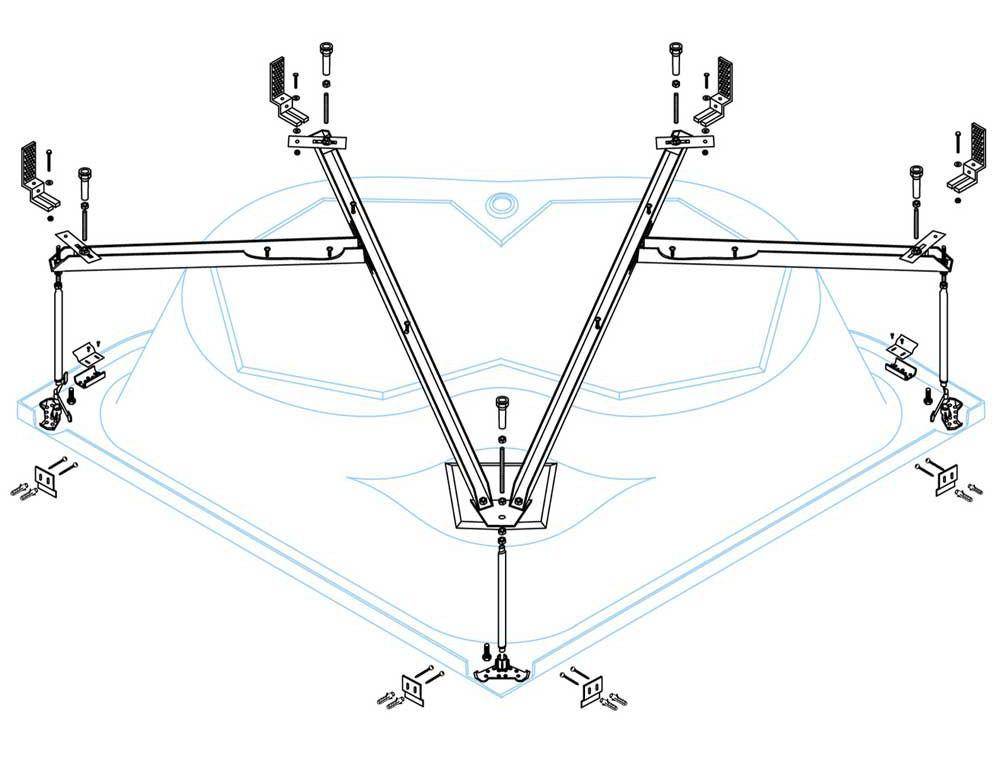 Металлический каркас Cezares CETINA-130-MF