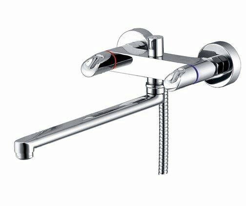 Смеситель для ванны с душем WasserKraft Lossa 1202L хром