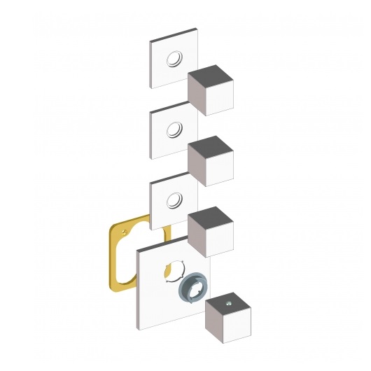 Термостат для душа на 3-6 потребителей Bossini Outlets Z032205.030 хром