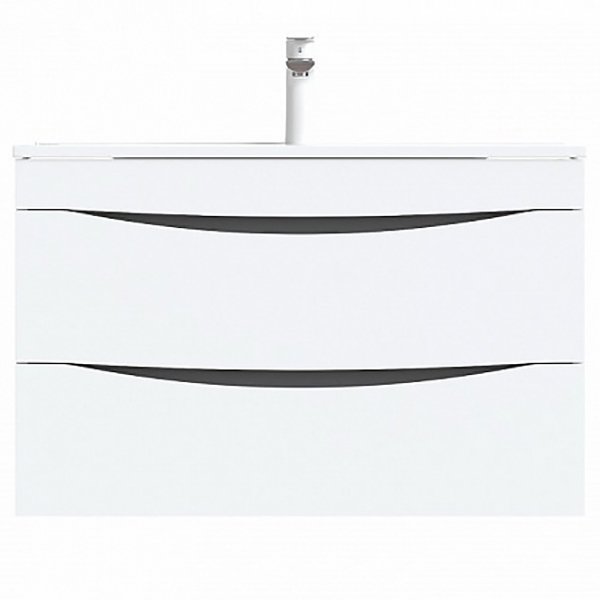 Тумба с раковиной Iddis Cloud 80 подвесная Белая