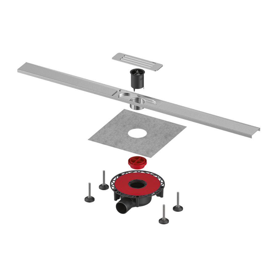 Душевой лоток подрезной TECE TECElineo 15301100 комплект