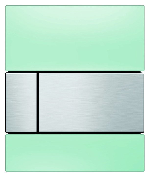 Кнопка смыва TECE Square Urinal 9242804 сталь/зеленый
