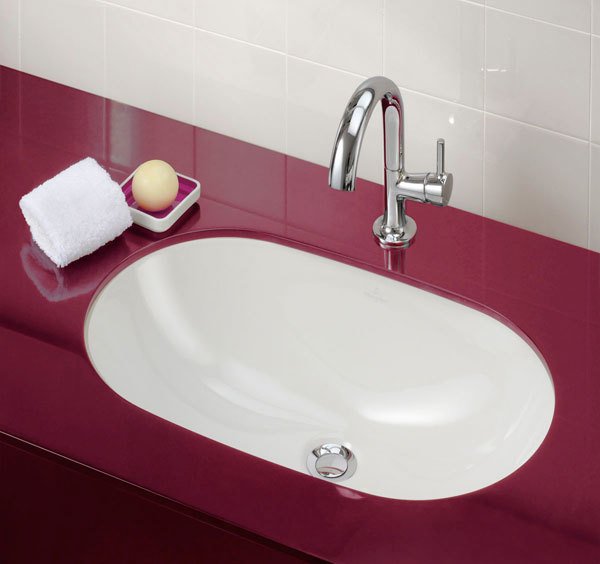 Раковина встраиваемая снизу 60см Villeroy & Boch O'Novo 41626001 белый