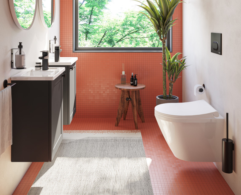 Смеситель для раковины Vitra Root Square A4273136EXP черный матовый