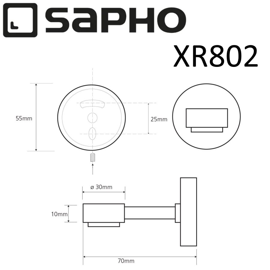 Мыльница Sapho X-ROUND XR802 хром