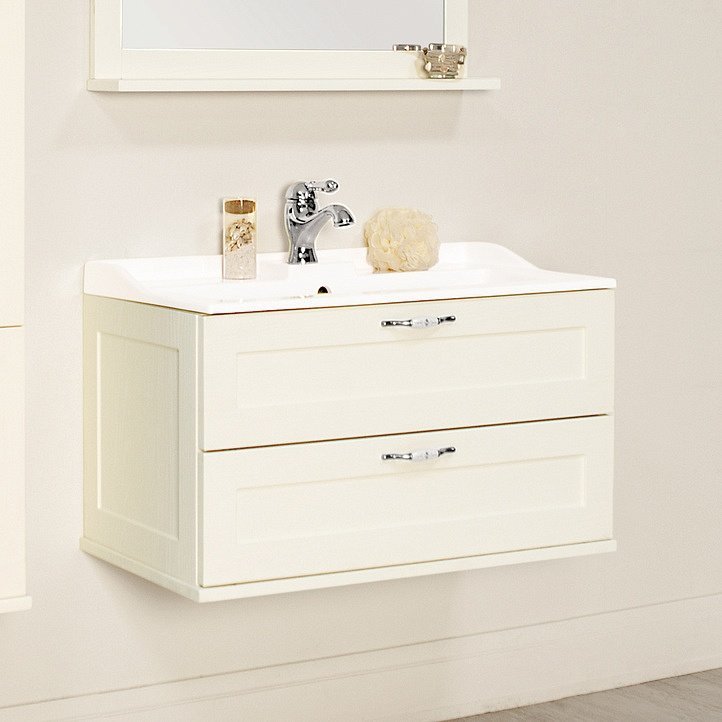 Тумба для комплекта Акватон Леон 80 дуб белый