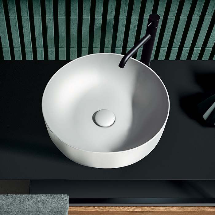 Раковина накладная 40см Kerasan Nolita 534430 белый матовый