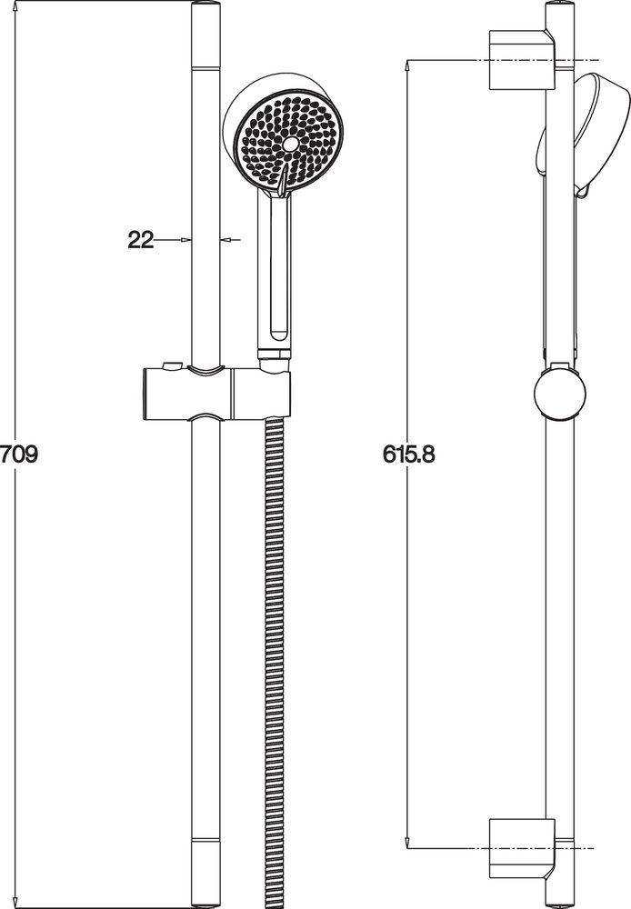 Душевой гарнитур Jacob Delafon Beat E76907RU-CP Хром