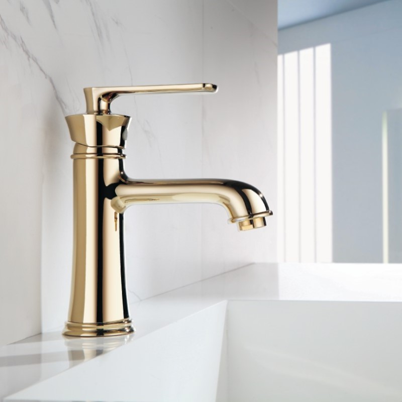 Смеситель для раковины Haiba HB10181-5, золото