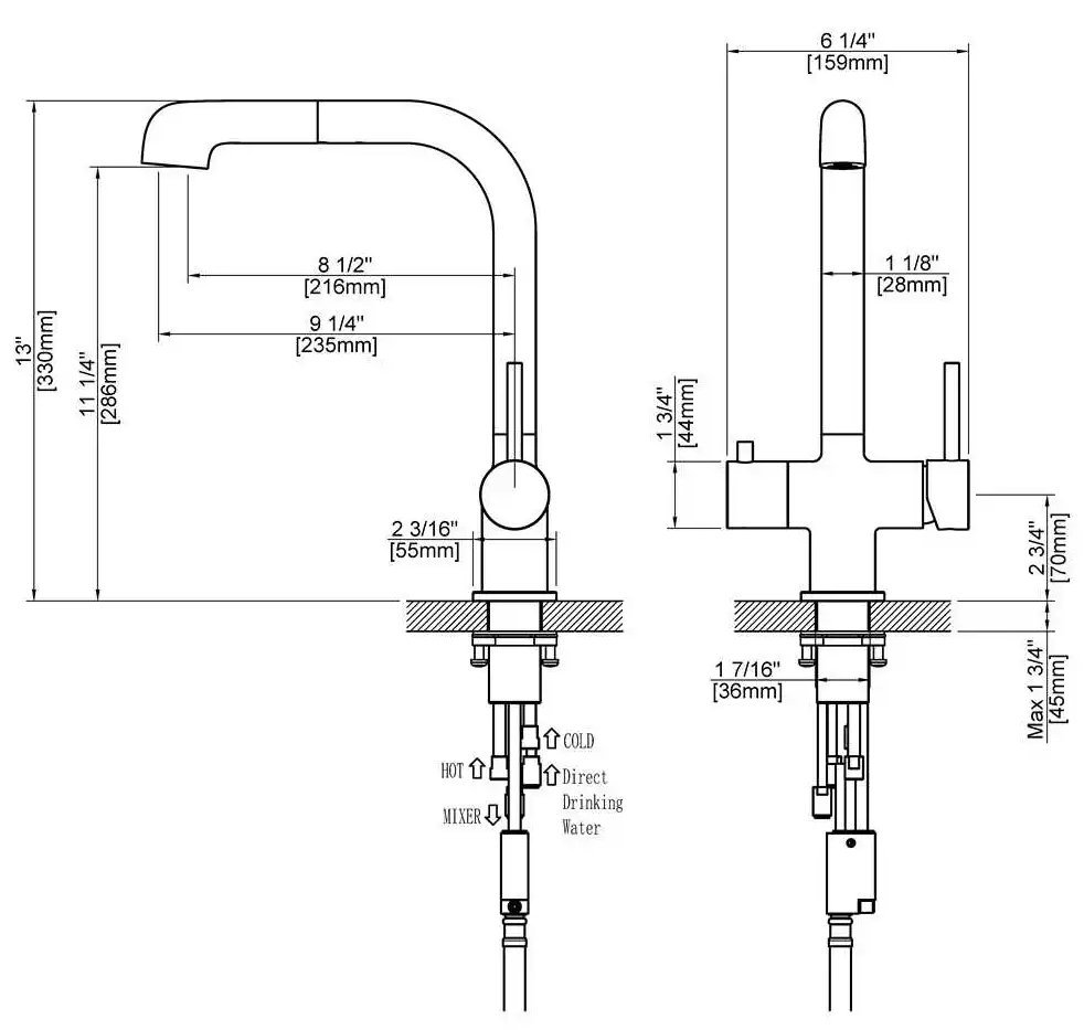 Смеситель для кухни Timo Saona 2346/17FL золото матовое