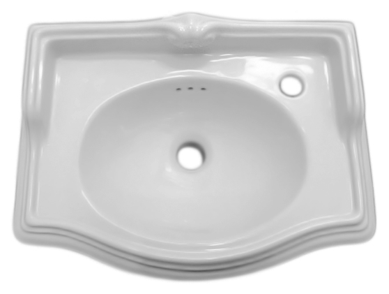 Раковина подвесная 50см Azzurra Jubilaeum JUB200/50bi*1dx белый