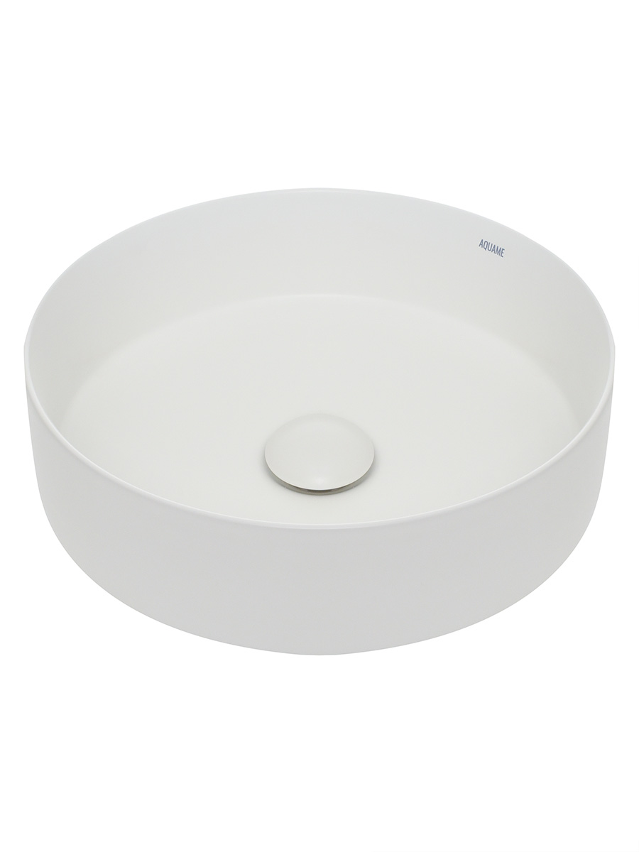 Раковина накладная 35.5см AQUAme AQM5012MW белый матовый