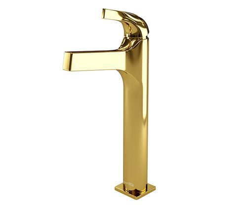 Смеситель для раковины WasserKraft Sauer 7103H золото