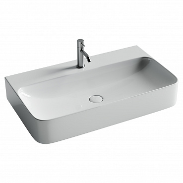 Раковина подвесная 81см Ceramica Nova Aura CN2006 белый