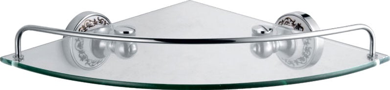 Угловая полка Fixsen Bogema FX-78503A Хром Белый