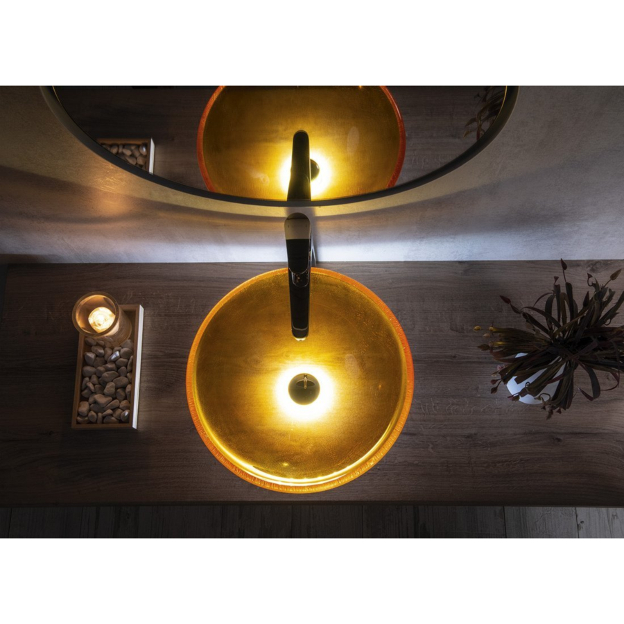 Раковина накладная 42см SAPHO BEAUTY 2501-03 коричневый