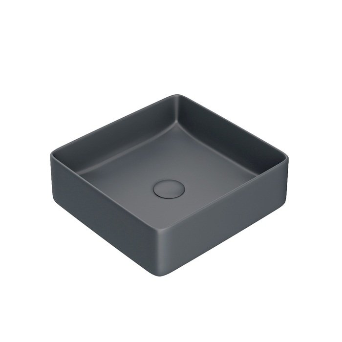 Раковина накладная 36см IDDIS Slide SLIGM01i27 серый матовый