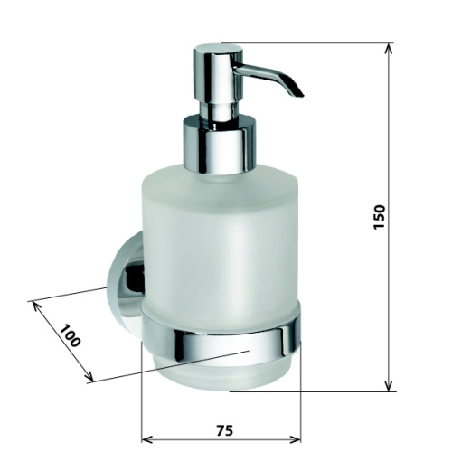 Дозатор для жидкого мыла Bemeta Omega 104109102 Глянец