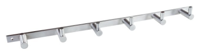 Планка с 6-ю крючками Bemeta Neo 104606115 Хром