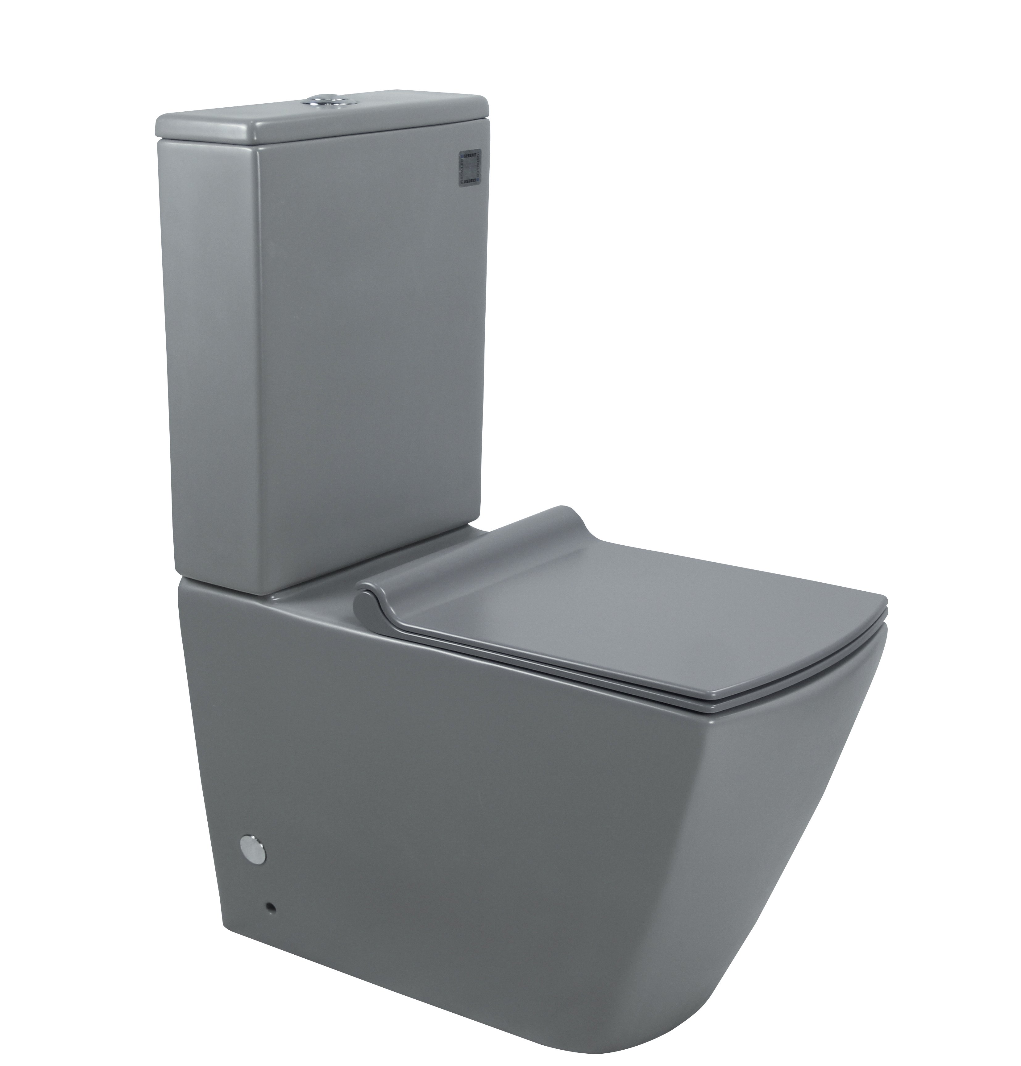 Унитаз напольный Esbano DUERO-C серый, с сиденьем микролифт